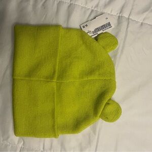 H&M Bright Green Knit Beanie (SHREK INSPO)